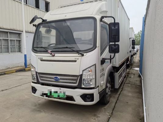 এক সারির ব্যবহৃত কার্গো ট্রাক BYD T5A4.5T4.03 মিটার খাঁটি বৈদ্যুতিক বাক্স টাইপ হালকা ট্রাক