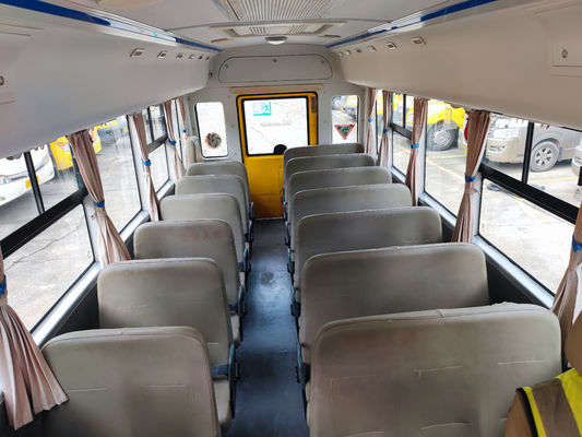 ডিজেল সেকেন্ড হ্যান্ড স্কুল ভ্যান 36 আসন ব্যবহৃত বাস এলএইচডি স্টিয়ারিং অবস্থান