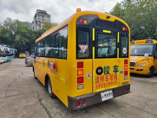 ডিজেল সেকেন্ড হ্যান্ড স্কুল ভ্যান 36 আসন ব্যবহৃত বাস এলএইচডি স্টিয়ারিং অবস্থান