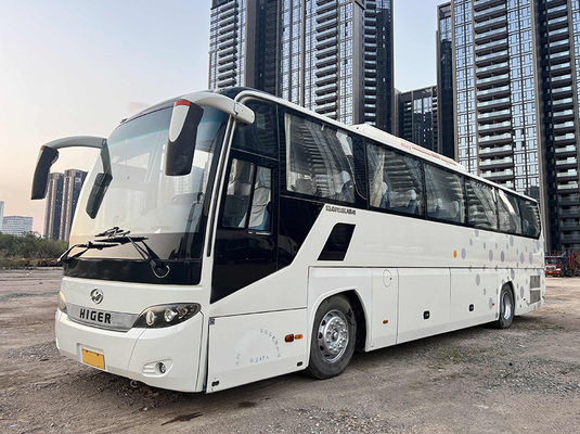 হোয়াইট বড় ব্যবহৃত যাত্রীবাহী বাস 47 আসন প্রাক মালিকানাধীন বাস ম্যানুয়াল ট্রান্সমিশন টাইপ সঙ্গে