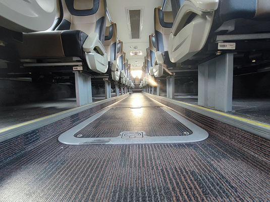 বিলাসবহুল গোলাপী ব্যবহৃত বাস ইউরো 5 এলএইচডি ব্যবহৃত ডিজেল শাটল বাস বিক্রয়