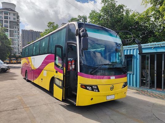 ম্যানুয়াল ট্রান্সমিশন ব্যবহৃত বিলাসবহুল বাস 100km/H সর্বোচ্চ গতি ডিজেল জ্বালানী সার্ভো 49 আসন