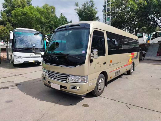 11 সিটার সেকেন্ড হ্যান্ড টয়োটা কোস্টার মিনি বাস ম্যানুয়াল ট্রান্সমিশন সহ