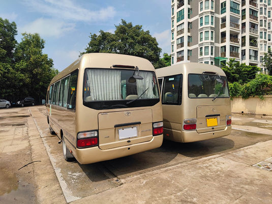 1 দরজা ব্যবহৃত টয়োটা বাস ম্যানুয়াল ট্রান্সমিশন 10-23 সিট কোস্টার মডেল