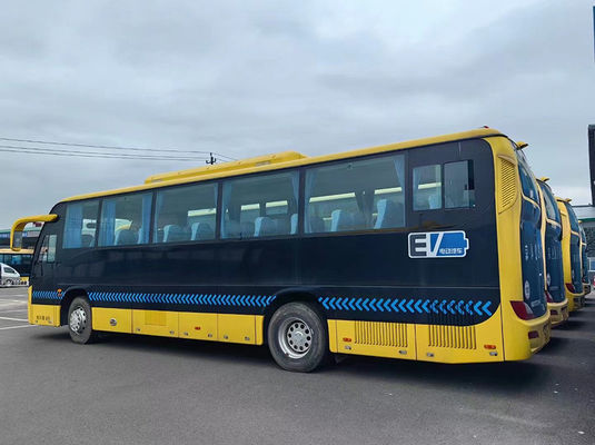 35-50 আসন ব্যবহৃত বৈদ্যুতিক বাস 150kw স্বয়ংক্রিয় FTTB100 সেকেন্ড হ্যান্ড 35 সিটার বাস