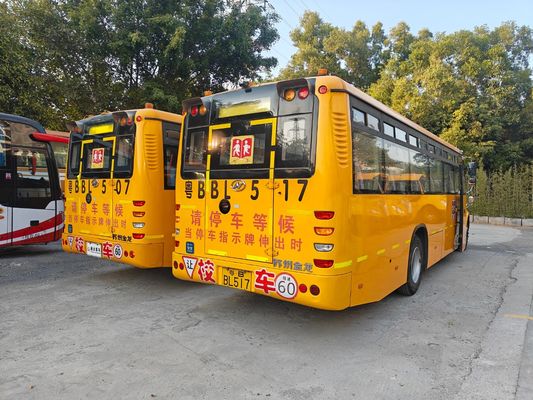 ৫৬ আসনের ডিজেল ইঞ্জিনযুক্ত এলএইচডি KLQ6106XQE4 ইউএসডি স্কুল বাস চীনে তৈরি
